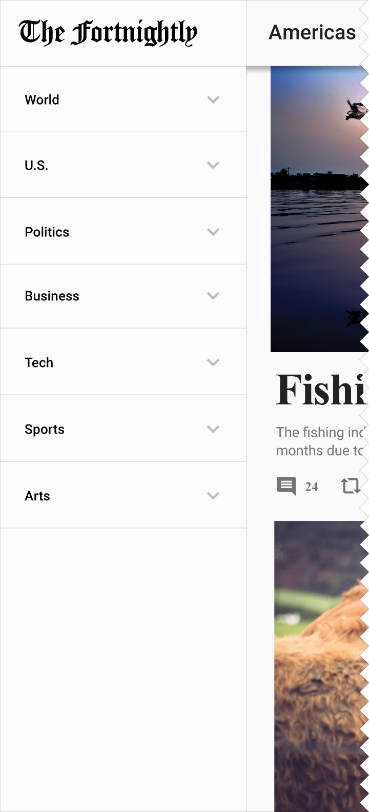 Navigation - Patterns - Google design guidelines